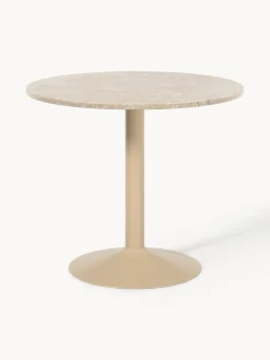 Westwing Collection Mesa de comedor ovalada de mármol Miley, tamaños diferentes