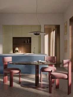 Westwing Collection Mesa de comedor ovalada de mármol Miley, tamaños diferentes^ Mesas De Comedor|Mesas De Comedor