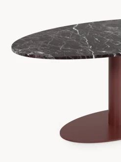 Westwing Collection Mesa de comedor ovalada de mármol Miley, tamaños diferentes^ Mesas De Comedor|Mesas De Comedor