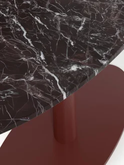 Westwing Collection Mesa de comedor ovalada de mármol Miley, tamaños diferentes^ Mesas De Comedor|Mesas De Comedor