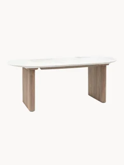 Mesa de comedor ovalada Marmo, 200 x 90 cm^ Mesas De Comedor|Mesas De Comedor