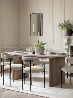 Mesa de comedor ovalada Marmo, 200 x 90 cm^ Mesas De Comedor|Mesas De Comedor