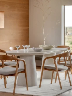 Mesa de comedor ovalada Pedra, 200 x 90 cm^ Mesas De Comedor|Mesas De Comedor