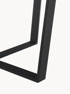 Mesa de comedor redonda Amble con tablero en look mármol, Ø 110 cm