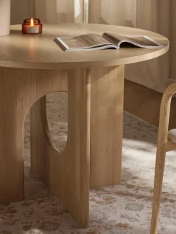 Westwing Collection Mesa de comedor redonda Apollo, tamaños diferentes