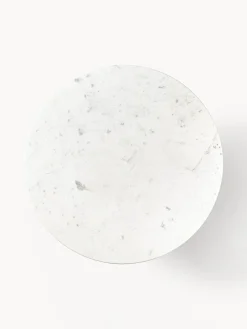 Westwing Collection Mesa de comedor redonda con tablero de mármol Nelly, tamaños diferentes