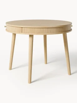 Westwing Collection Mesa de comedor redonda con espacio de almacenamiento Calary, tamaños diferentes^ Mesas De Comedor|Mesas De Comedor