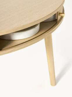 Westwing Collection Mesa de comedor redonda con espacio de almacenamiento Calary, tamaños diferentes^ Mesas De Comedor|Mesas De Comedor