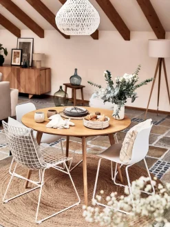 Rowico Home Mesa de comedor redonda de roble Yumi, Ø 115 cm^ Mesas De Comedor|Mesas De Comedor