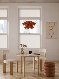 Westwing Collection Mesa de comedor redonda de madera de roble maciza Archie, Ø 110 cm