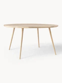 Mater Mesa de comedor redonda de madera de roble Accent, tamaños diferentes