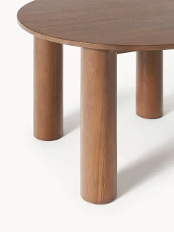Westwing Collection Mesa de comedor redonda de madera de roble Ohana, tamaños diferentes