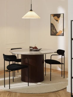 Westwing Collection Mesa de comedor redonda de mármol, Abby, tamaños diferentes^ Mesas De Comedor|Mesas De Comedor