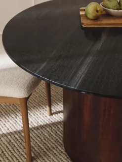 Westwing Collection Mesa de comedor redonda de mármol, Abby, tamaños diferentes