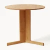 Form & Refine Mesa de comedor redonda de madera de roble Quatrefoil, Ø 75 cm^ Mesas De Comedor|Mesas De Comedor