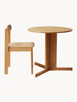Form & Refine Mesa de comedor redonda de madera de roble Quatrefoil, Ø 75 cm^ Mesas De Comedor|Mesas De Comedor