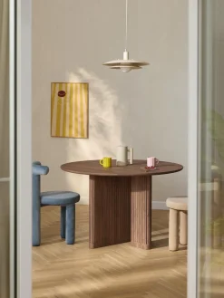 Westwing Collection Mesa de comedor redonda de madera de roble Jolka, tamaños diferentes^ Mesas De Comedor|Mesas De Comedor