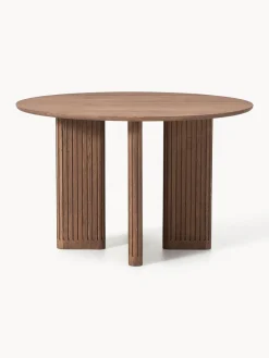 Westwing Collection Mesa de comedor redonda de madera de roble Jolka, tamaños diferentes^ Mesas De Comedor|Mesas De Comedor