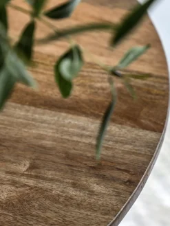 Mesa de comedor redonda de madera de mango Voss, Ø 110 cm