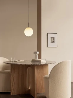 Audo Copenhagen Mesa de comedor redonda de mármol Androgyne, Ø 120 cm^ Mesas De Comedor|Mesas De Comedor