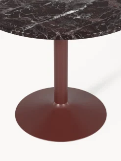 Westwing Collection Mesa de comedor redonda de mármol Miley, tamaños diferentes