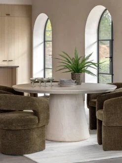 Mesa de comedor redonda Pedra, Ø 152 cm