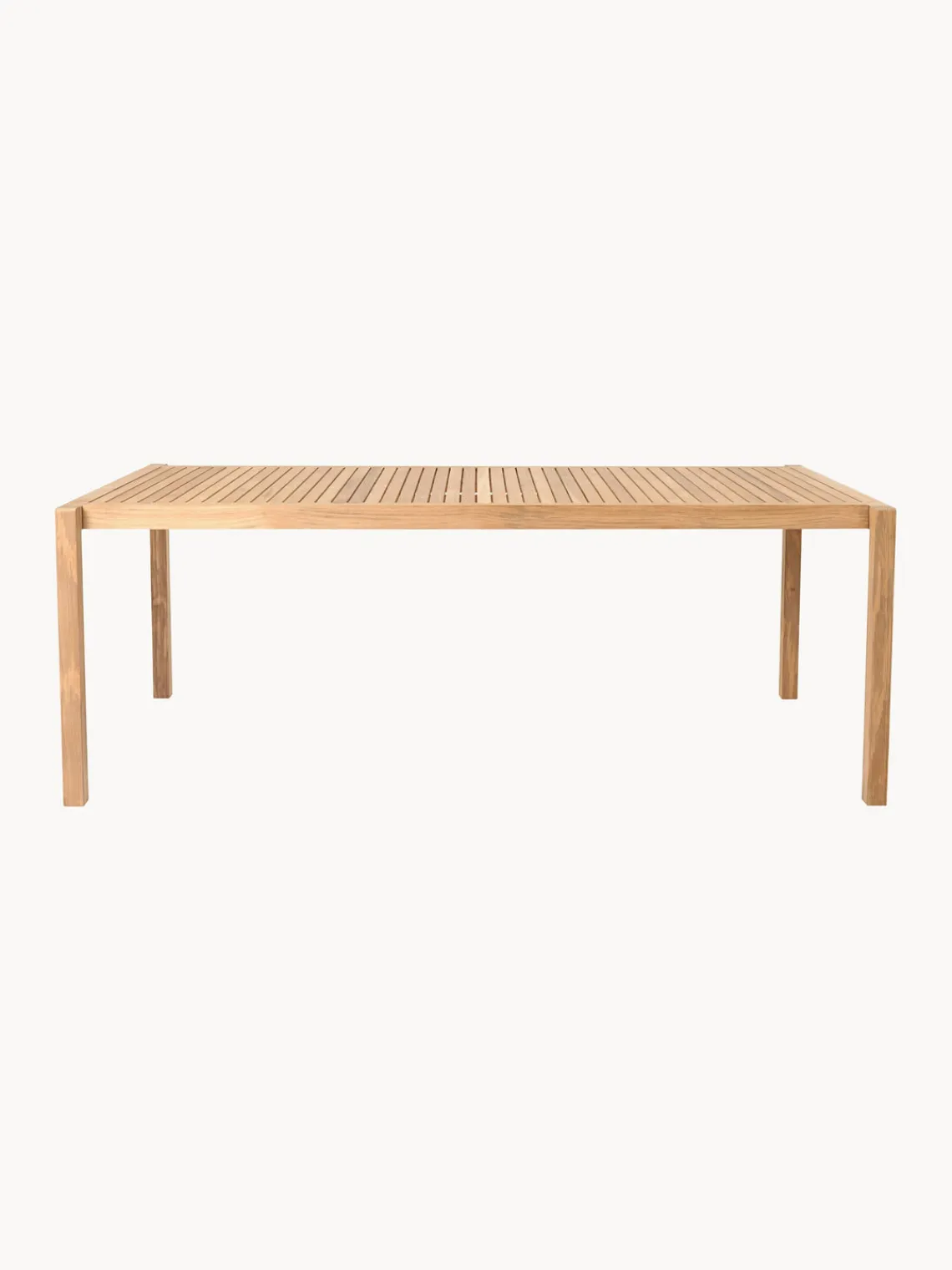 Carl Hansen & Søn Mesa de jardín de madera de teca AH901, 203 x 100 cm