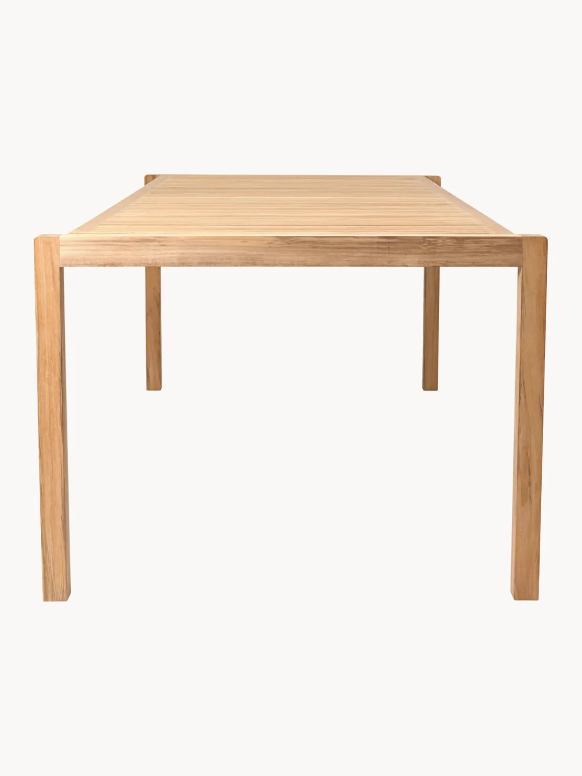 Carl Hansen & Søn Mesa de jardín de madera de teca AH901, 203 x 100 cm