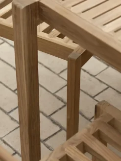 Carl Hansen & Søn Mesa de jardín de madera de teca AH901, 203 x 100 cm