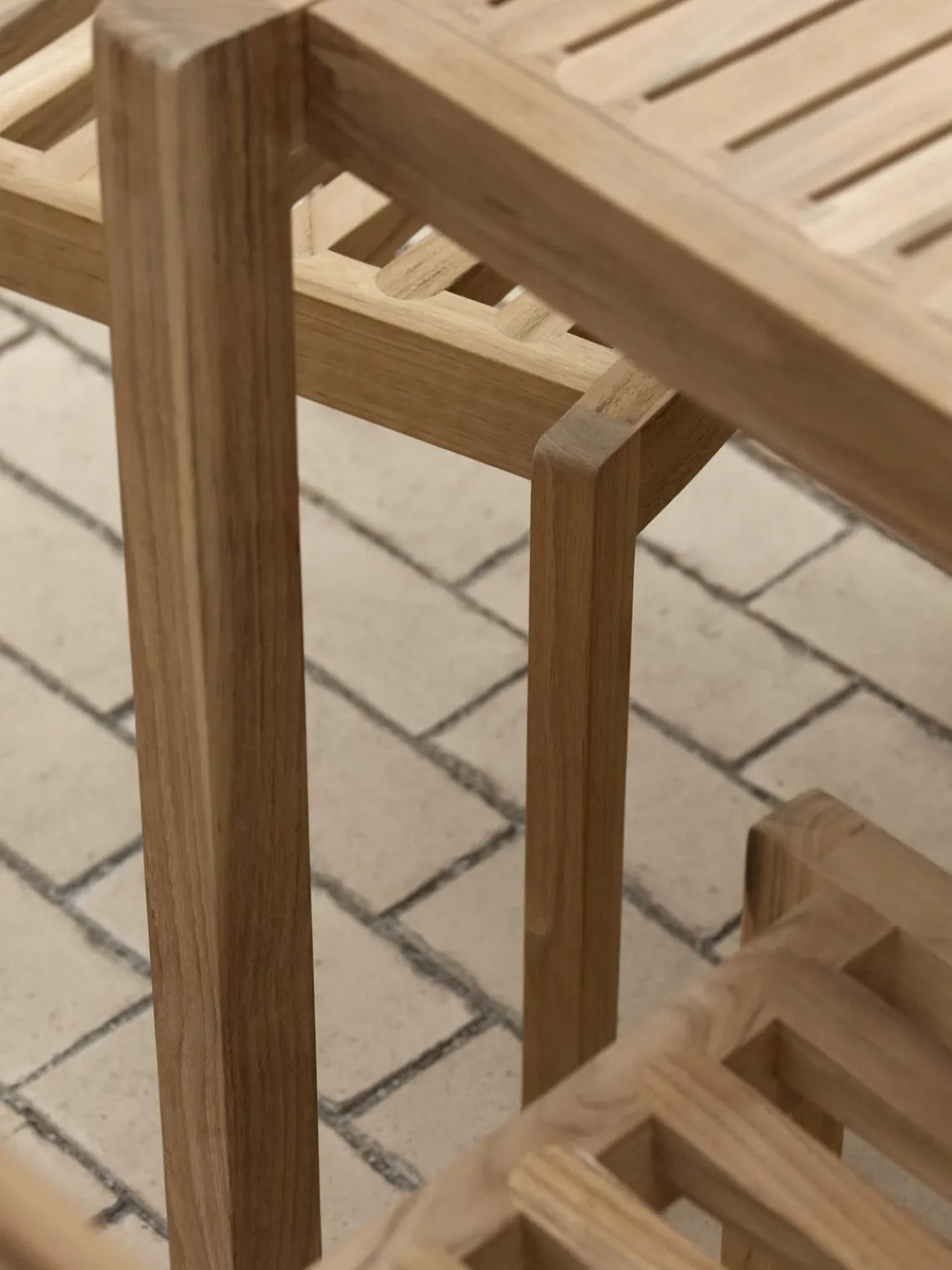 Carl Hansen & Søn Mesa de jardín de madera de teca AH901, 203 x 100 cm