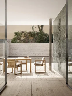 Carl Hansen & Søn Mesa de jardín plegable de madera de teca BK15, 153 x 76 cm^ Mesas De Jardín|Mesas De Jardí­N