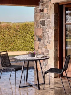 Mesa de jardín redonda Tella, Ø 90 cm^ Mesas De Jardín|Mesas De Jardí­N