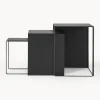Ferm Living Mesas auxiliares de metal Cluster, 3 uds.