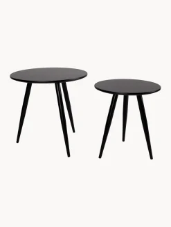 Mesas auxiliares redondas Colette, 2 uds.^ Mesas Auxiliares