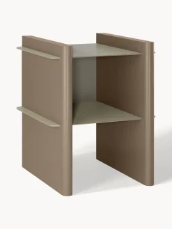 Westwing Collection Mesilla de noche con elementos de metal Rami