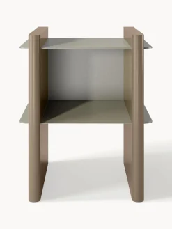 Westwing Collection Mesilla de noche con elementos de metal Rami