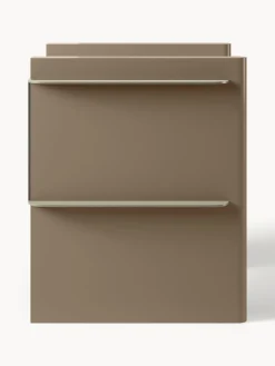 Westwing Collection Mesilla de noche con elementos de metal Rami