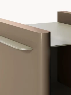 Westwing Collection Mesilla de noche con elementos de metal Rami