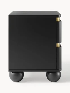 Westwing Collection Mesilla de noche con patas esféricas Bumba