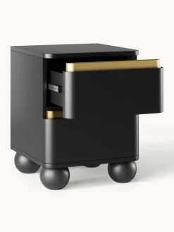 Westwing Collection Mesilla de noche con patas esféricas Bumba