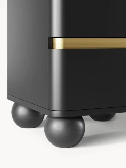 Westwing Collection Mesilla de noche con patas esféricas Bumba