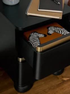 Westwing Collection Mesilla de noche con patas esféricas Bumba