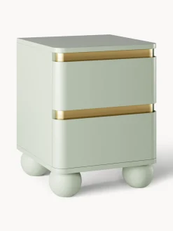 Westwing Collection Mesilla de noche con patas esféricas Bumba^ Mesitas De Noche|Mesitas De Noche