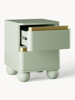 Westwing Collection Mesilla de noche con patas esféricas Bumba^ Mesitas De Noche|Mesitas De Noche