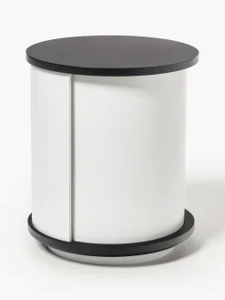 Westwing Collection Mesilla de noche con puerta corredera Svea