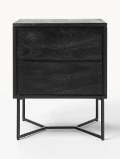 Westwing Collection Mesita de noche de madera de mango Luca