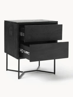 Westwing Collection Mesita de noche de madera de mango Luca