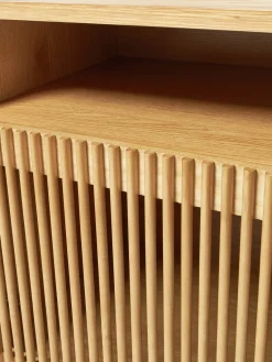 Mesita de noche de madera de roble Beyla^ Mesitas De Noche|Mesitas De Noche