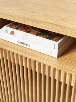 Mesita de noche de madera de roble Beyla^ Mesitas De Noche|Mesitas De Noche