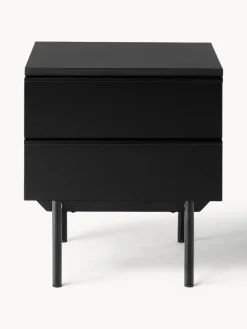 Westwing Collection Mesita de noche de madera Elona